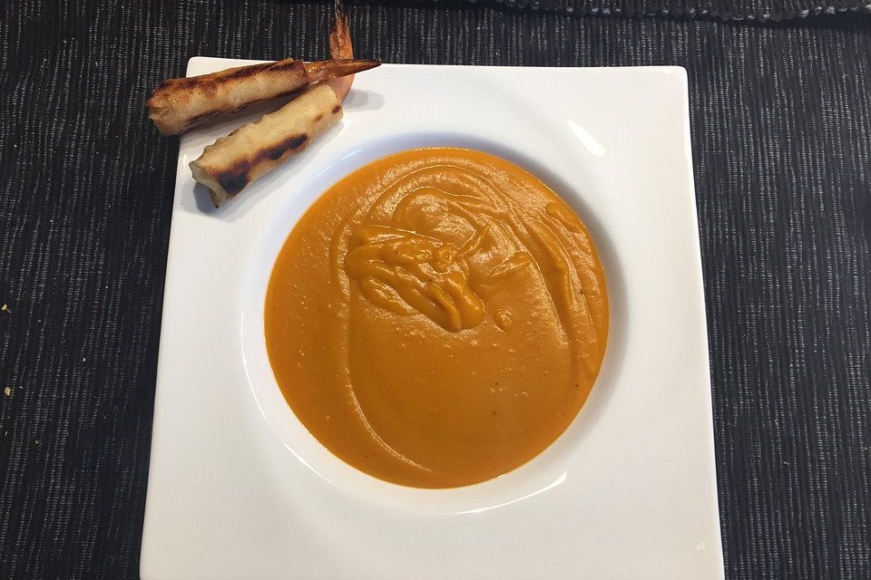 Karibische Kürbiscremesuppe Karibische Kürbiscremesuppe